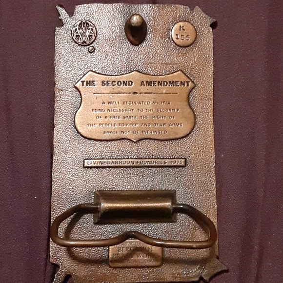 VINEGARROON FOUNDRIES  2ND AMENDMENT  BRASS BUCKLE - Picture 3 of 4